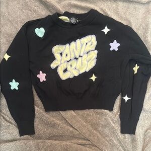 Santa Cruz Black and Cream Sweatshirt